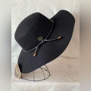 New Scala Adelle wool felt floppy foldable, travel, hat, western sailboat